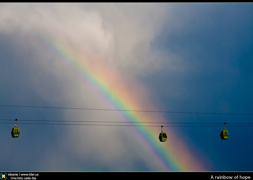 A rainbow of hope