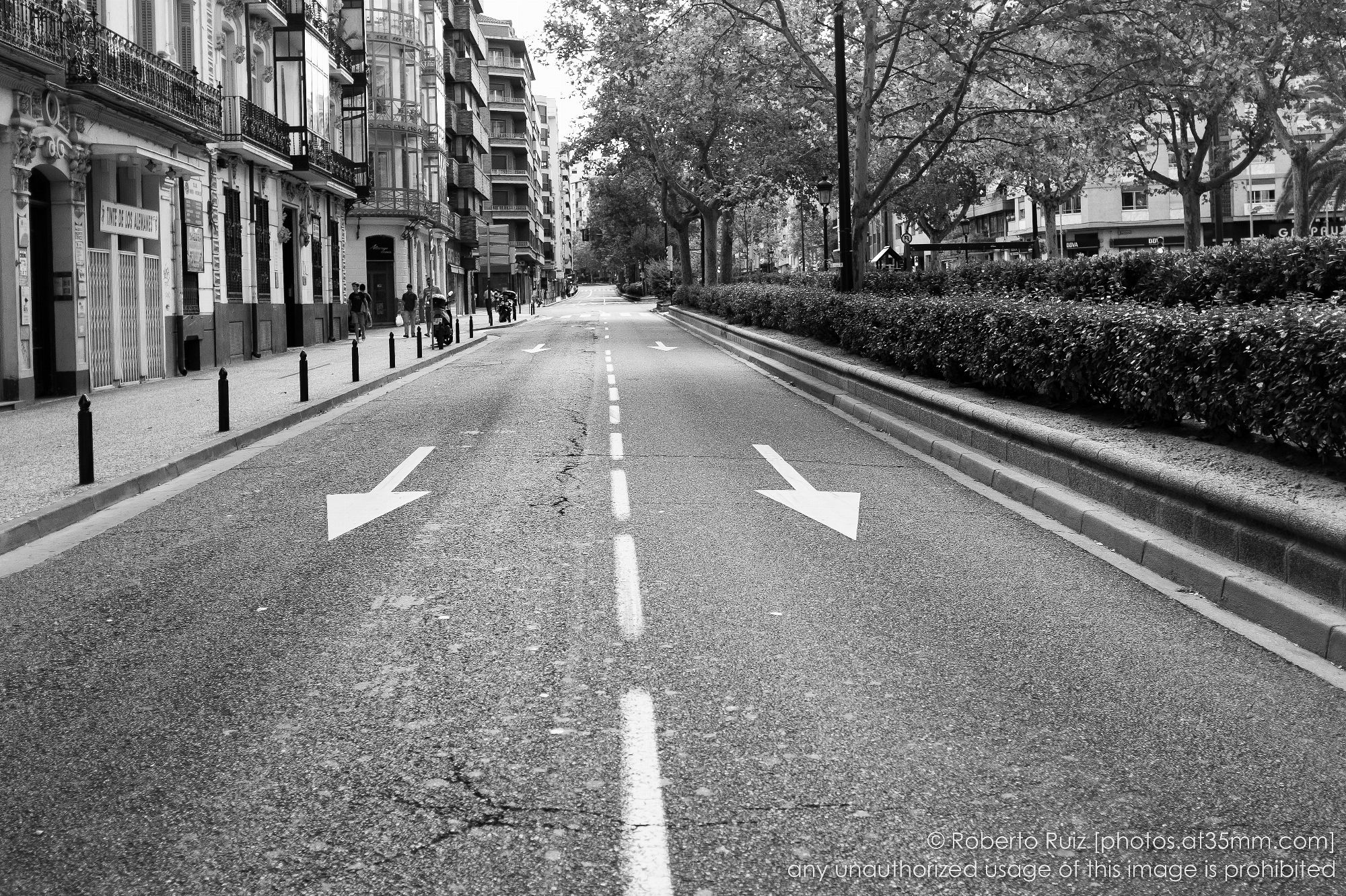 Two lanes, one-way