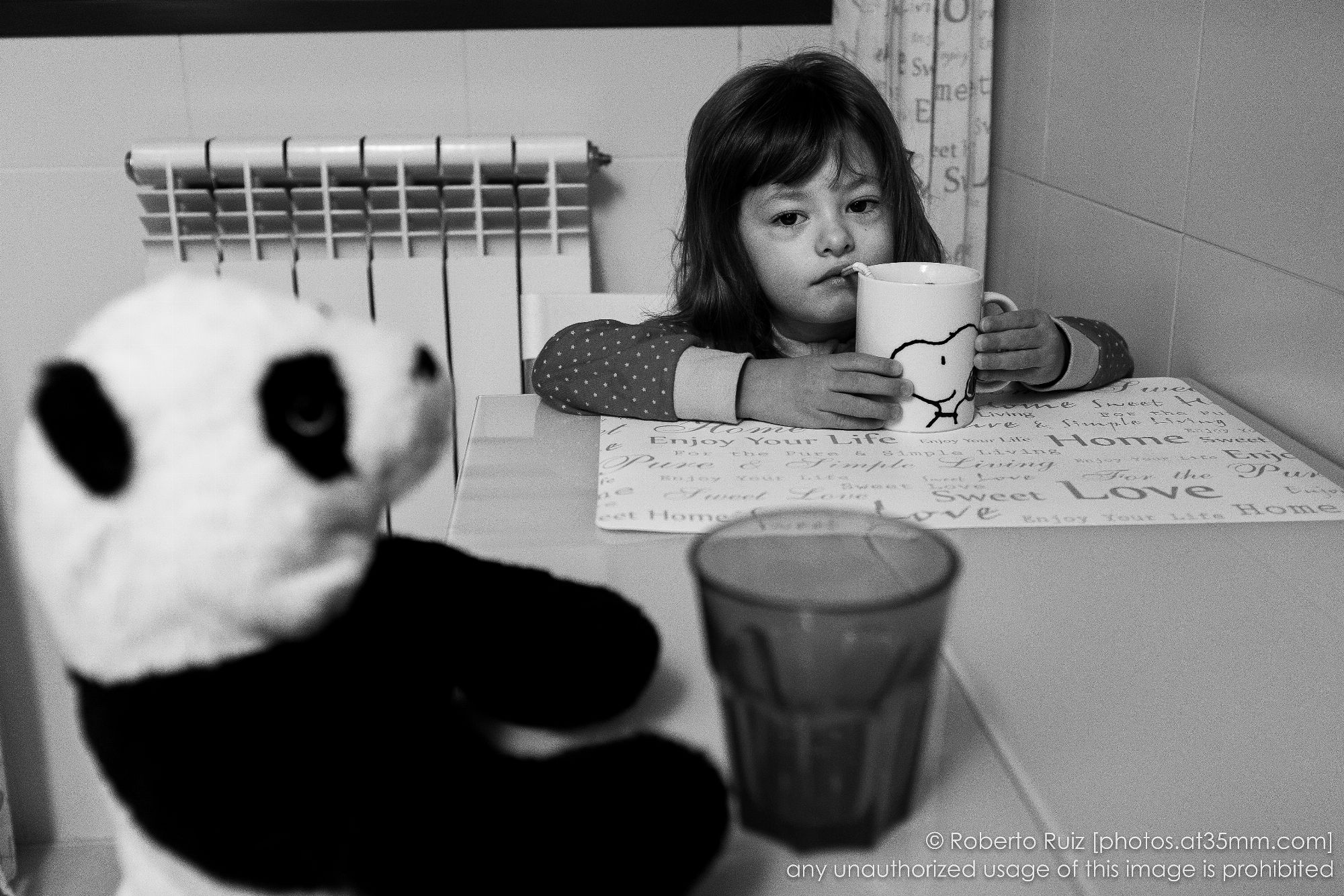 Desayunando