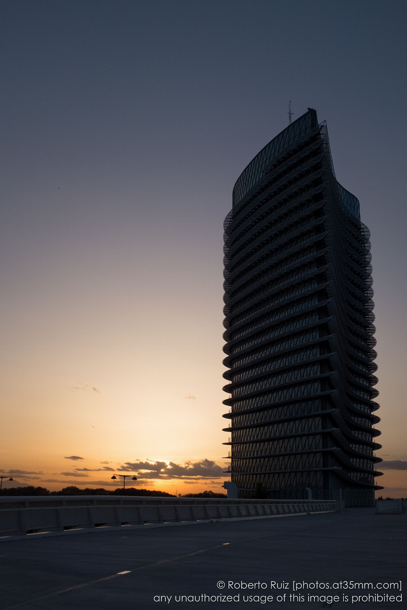 Atardece en La Torre del Agua