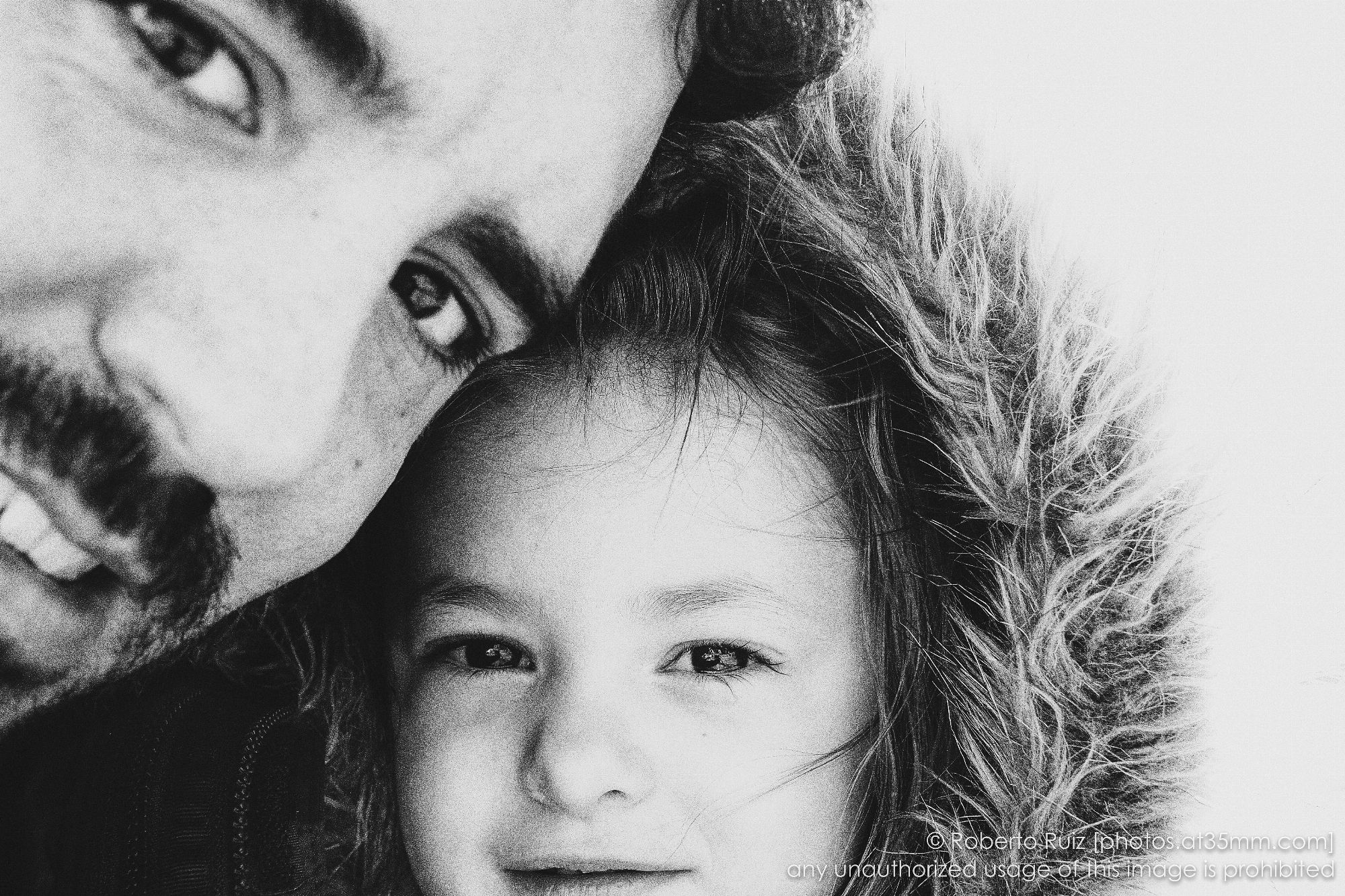 Autorretrato de padre e hija
