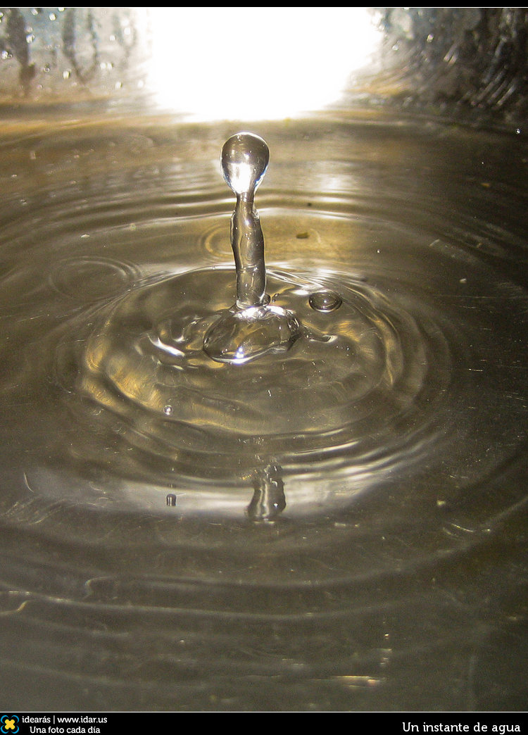 Un instante de agua