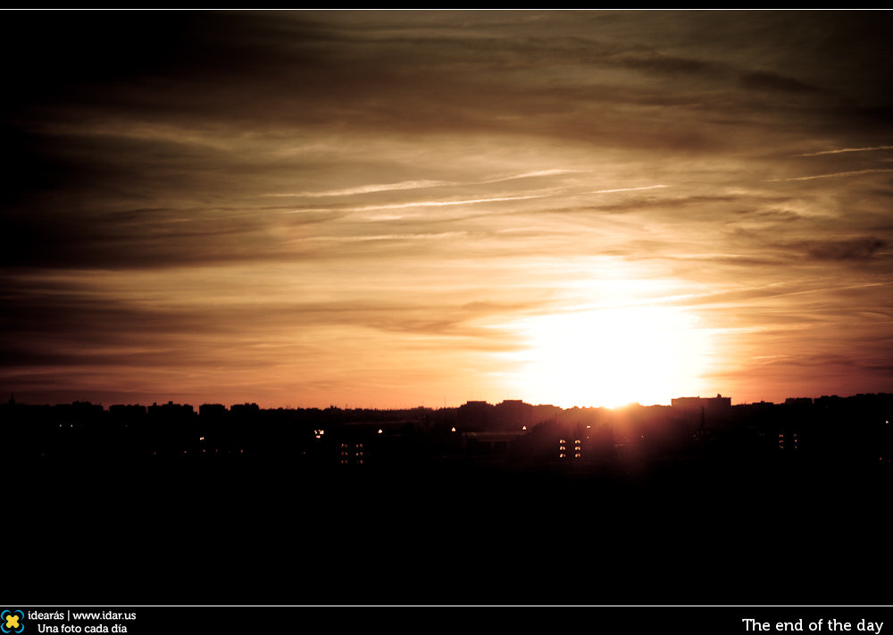 The end of the day